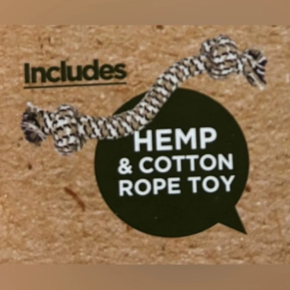 NWOT Hemp & Cotton Rope Dog Toy
